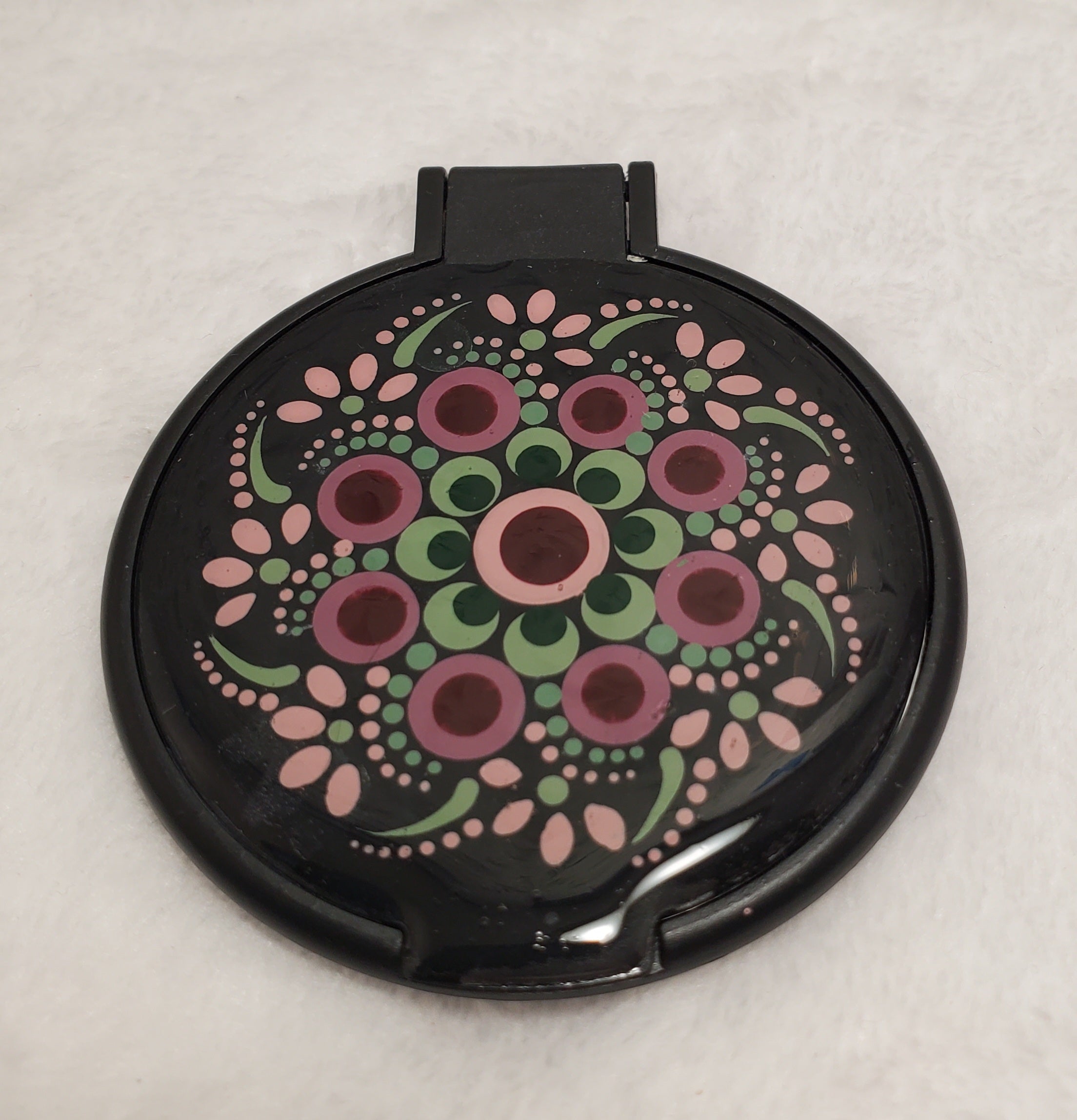 Hand Painted Compact Mirror