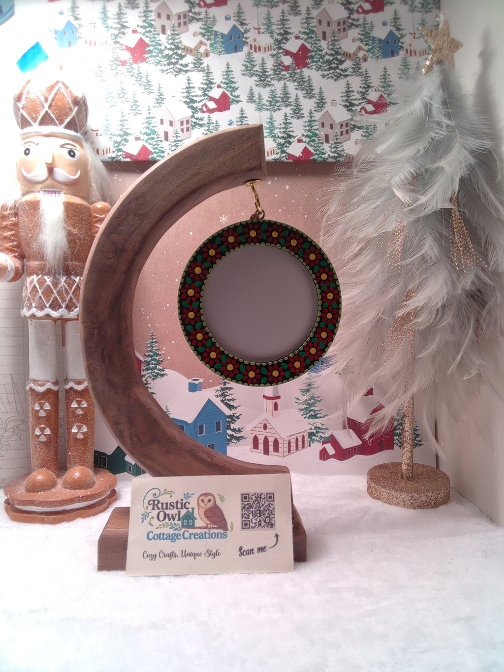 Hand painted Picture Frame Ornament
