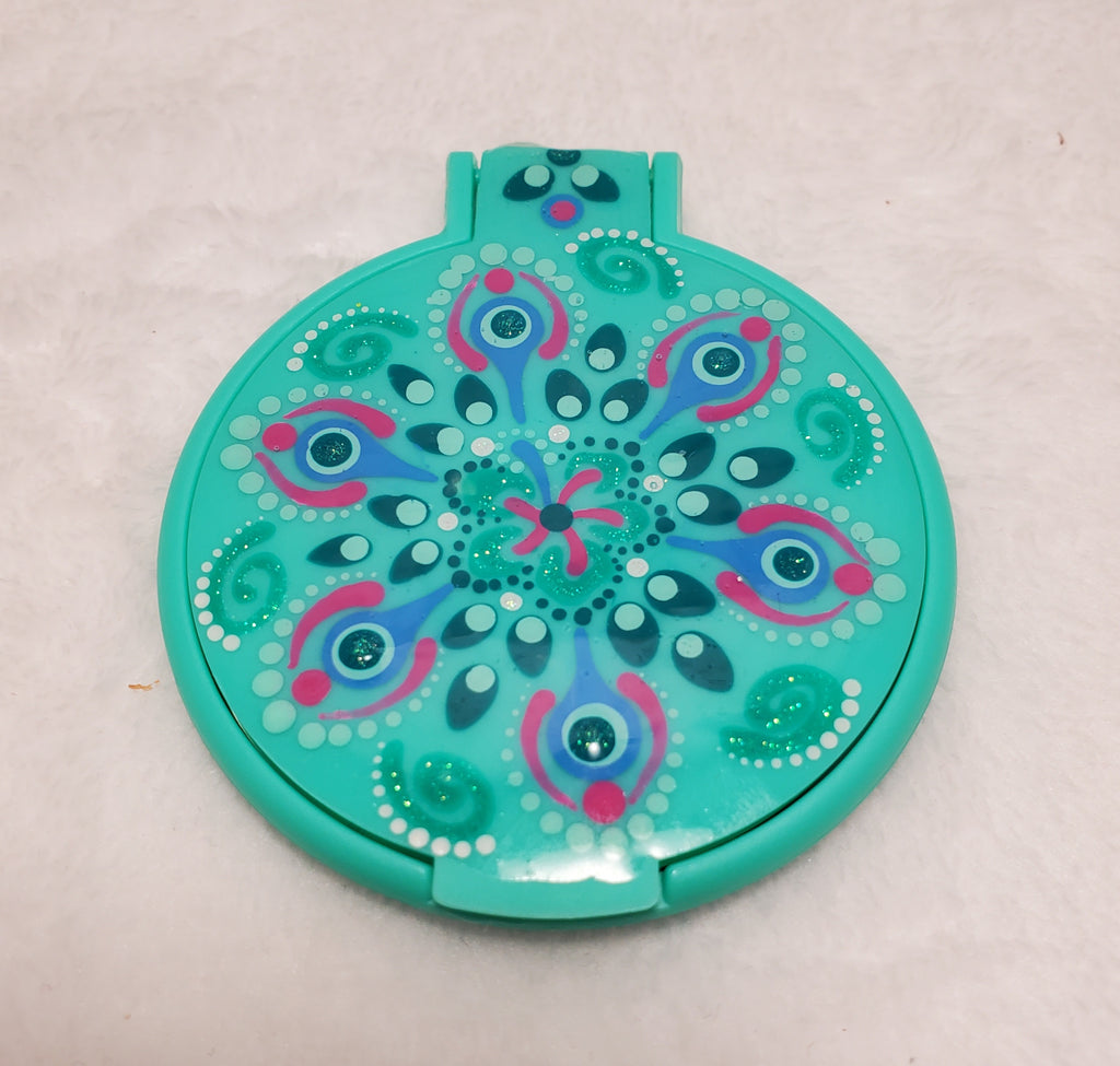Hand Painted Compact Mirror