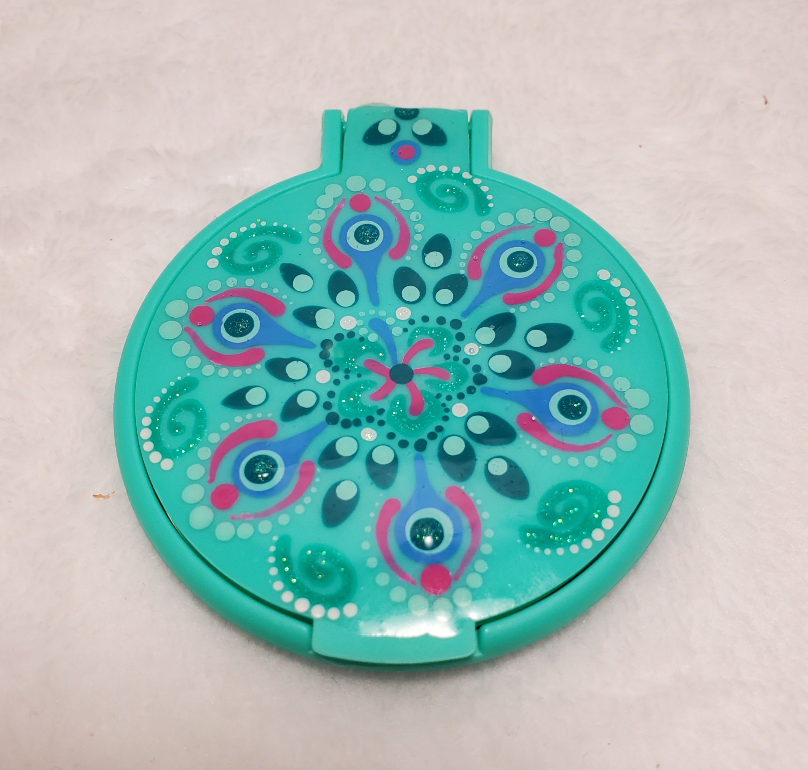 Hand Painted Compact Mirror