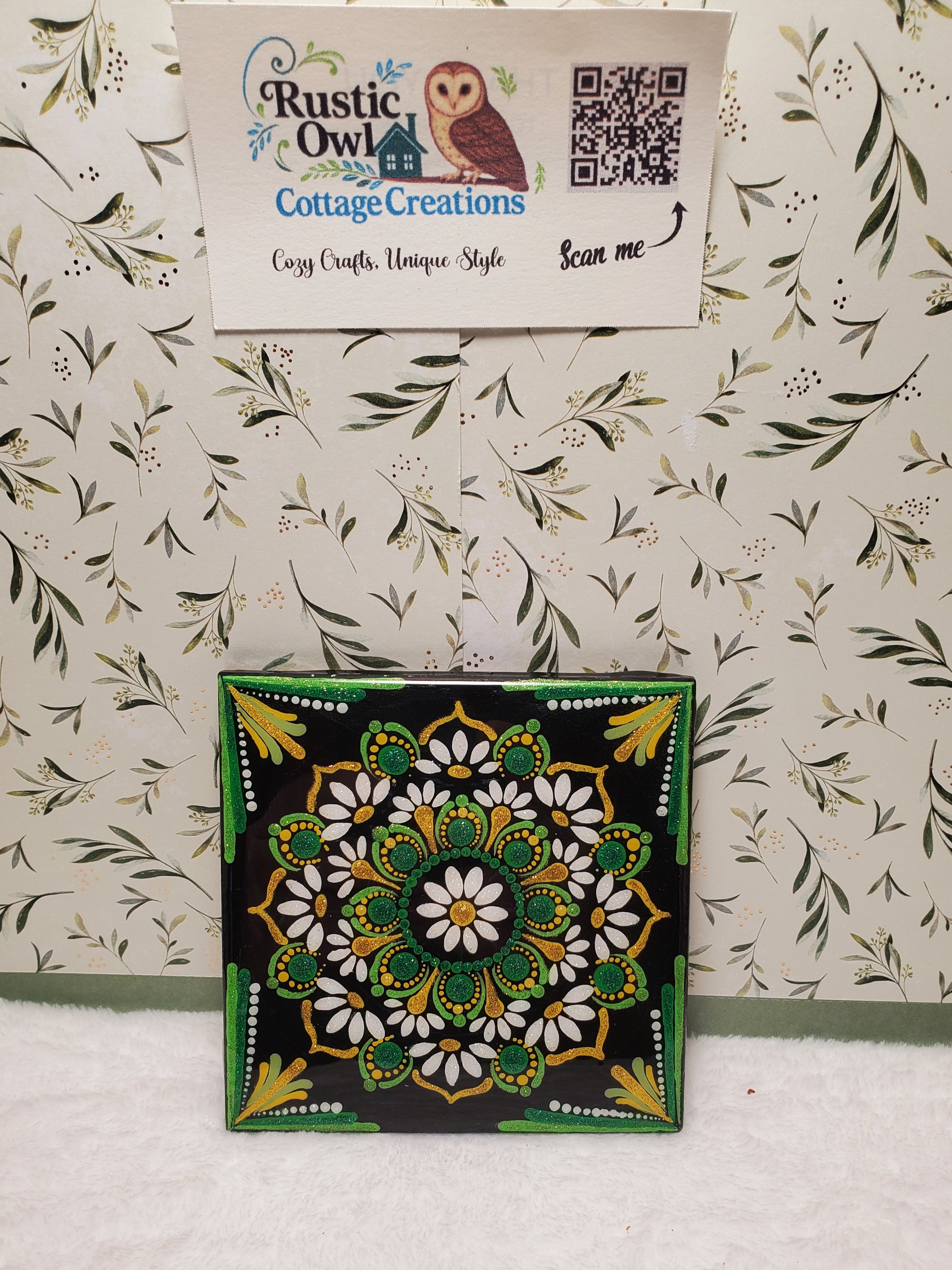 Hand Painted Ceramic Coaster