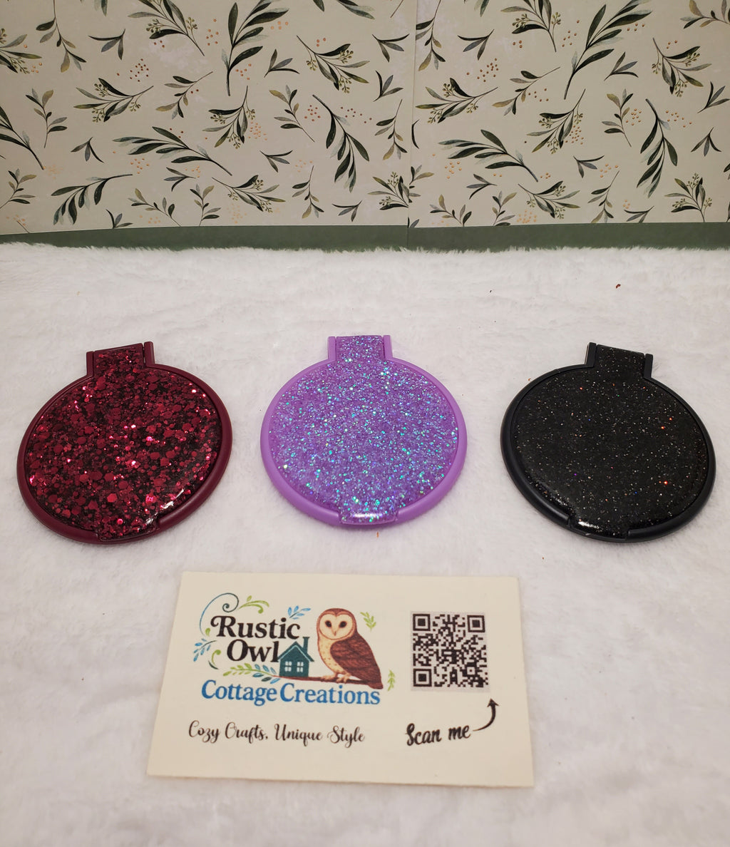 Glitter Compact Mirror
