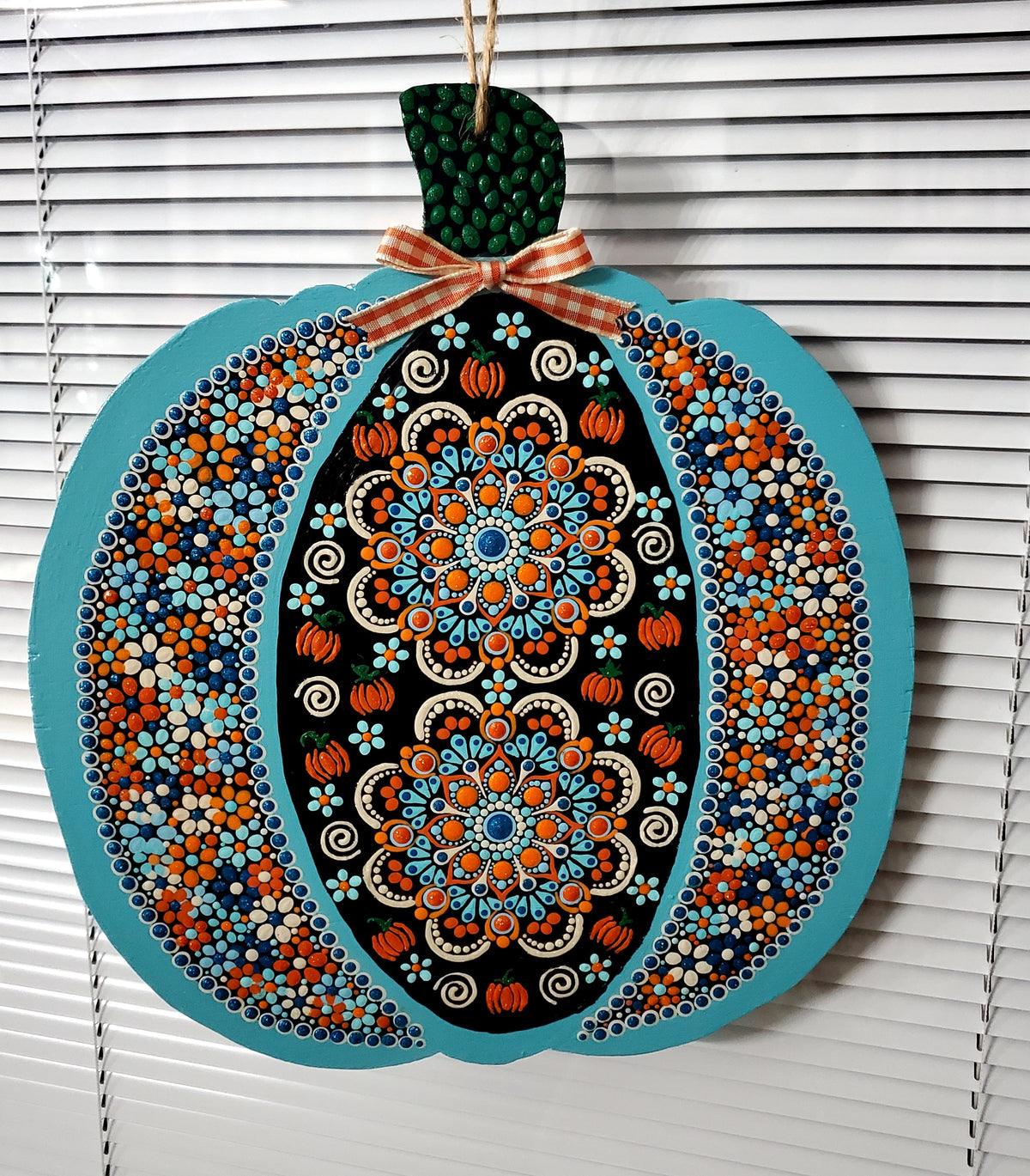 Hanging Pumpkin Wood Decor