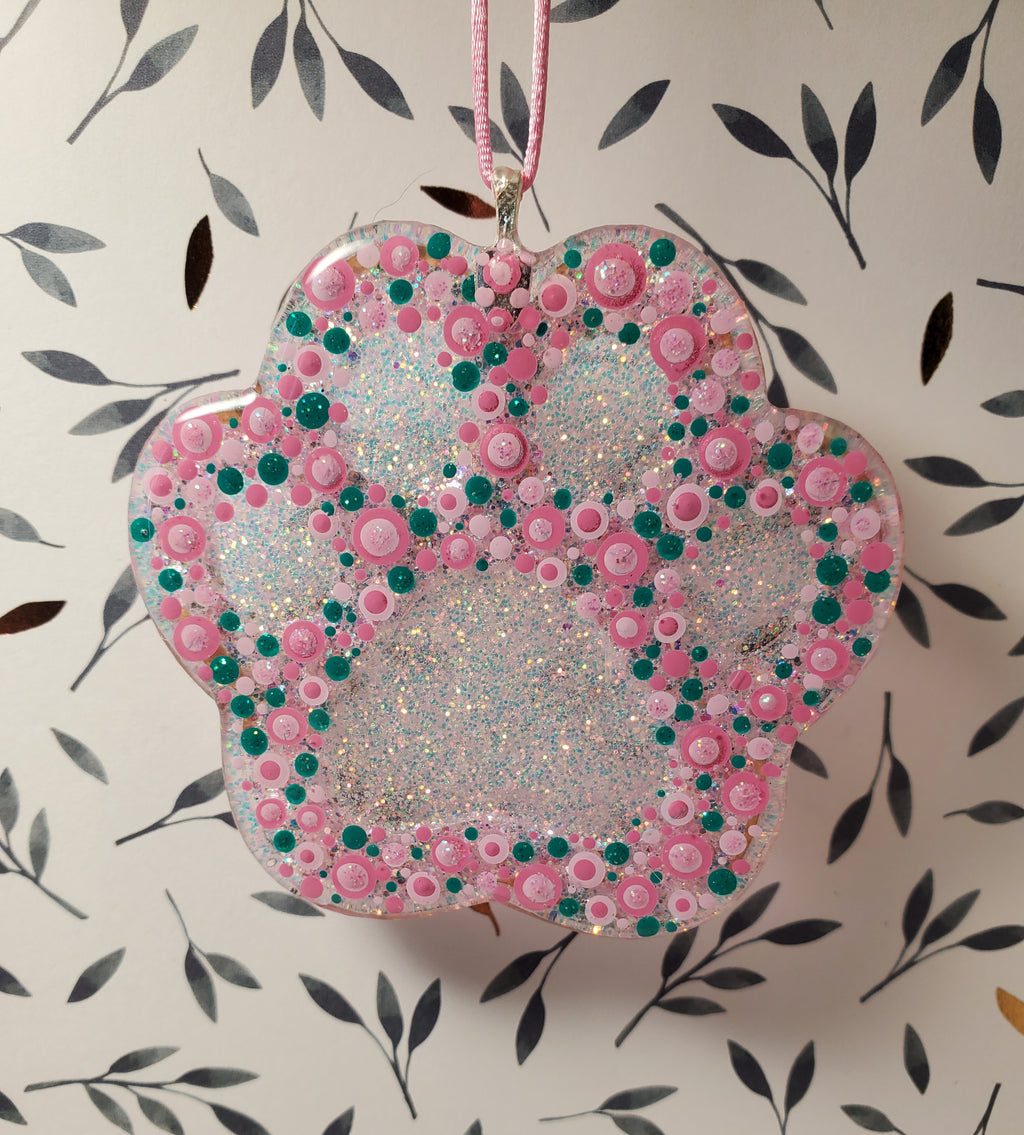 Paw Print Car Charm/Ornament