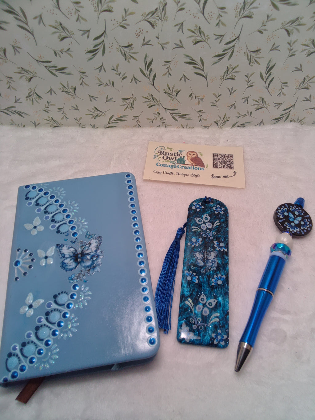 Hand painted Butterfly Journal Set