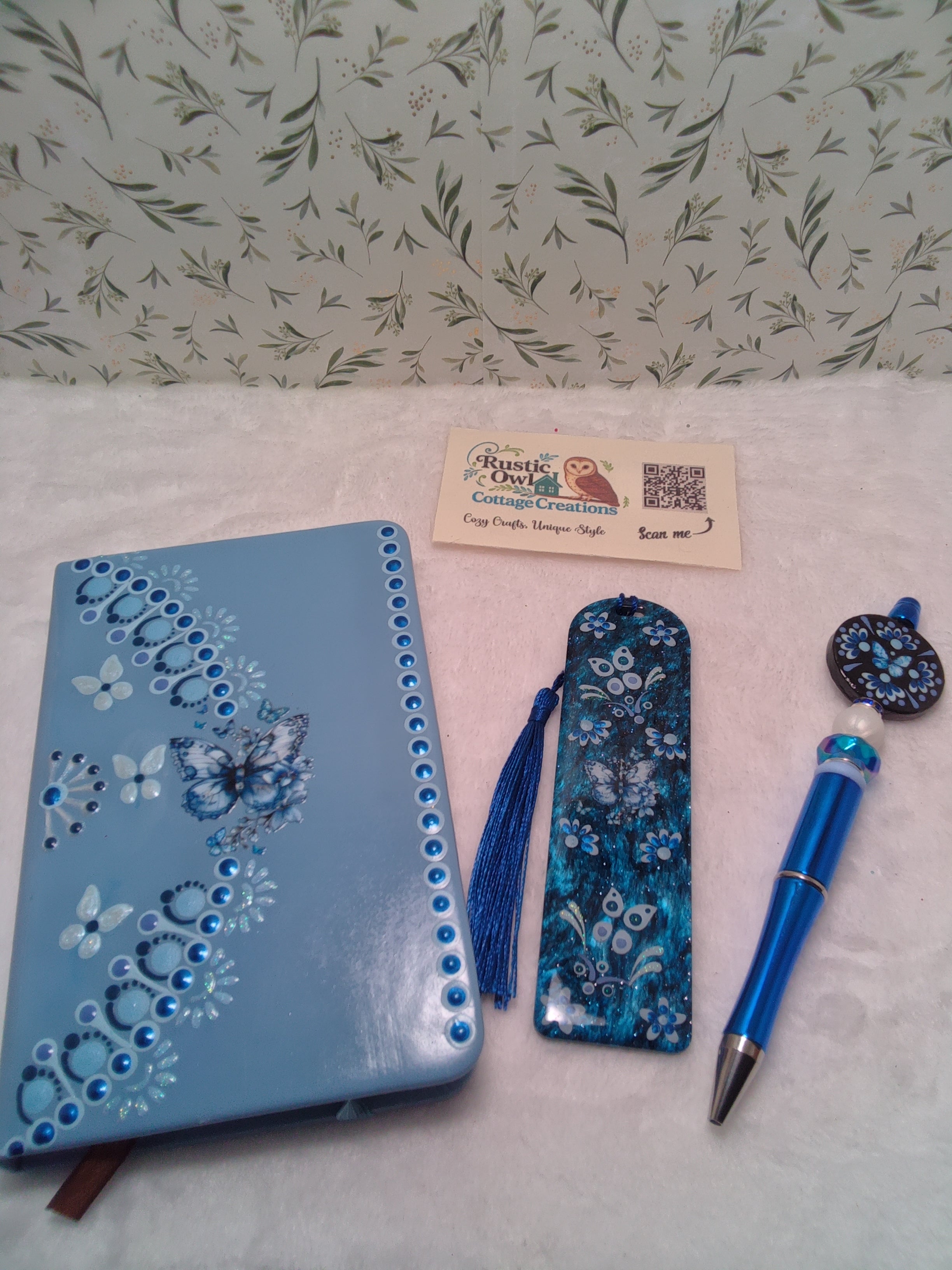 Hand painted Butterfly Journal Set