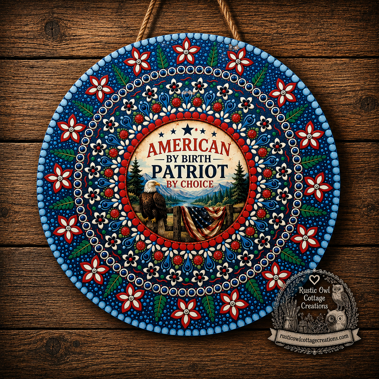 American Eagle Patriot Mandala