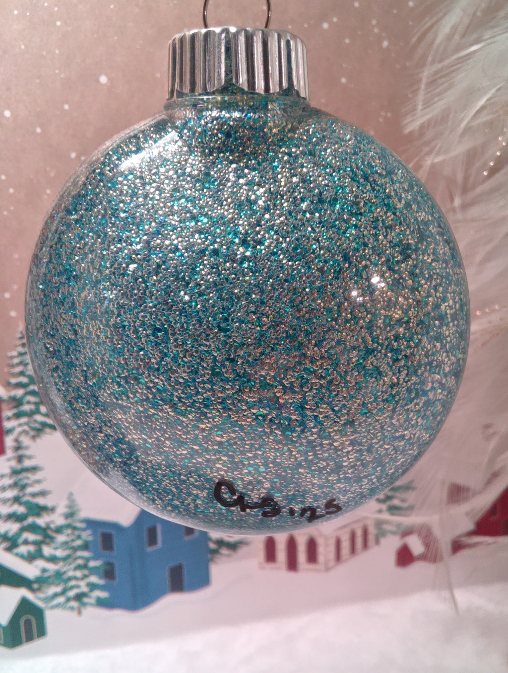 Glitter Mandala Ornament  ~ 3"