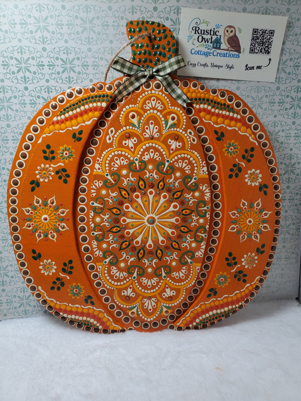 Hanging Pumpkin Wood Decor