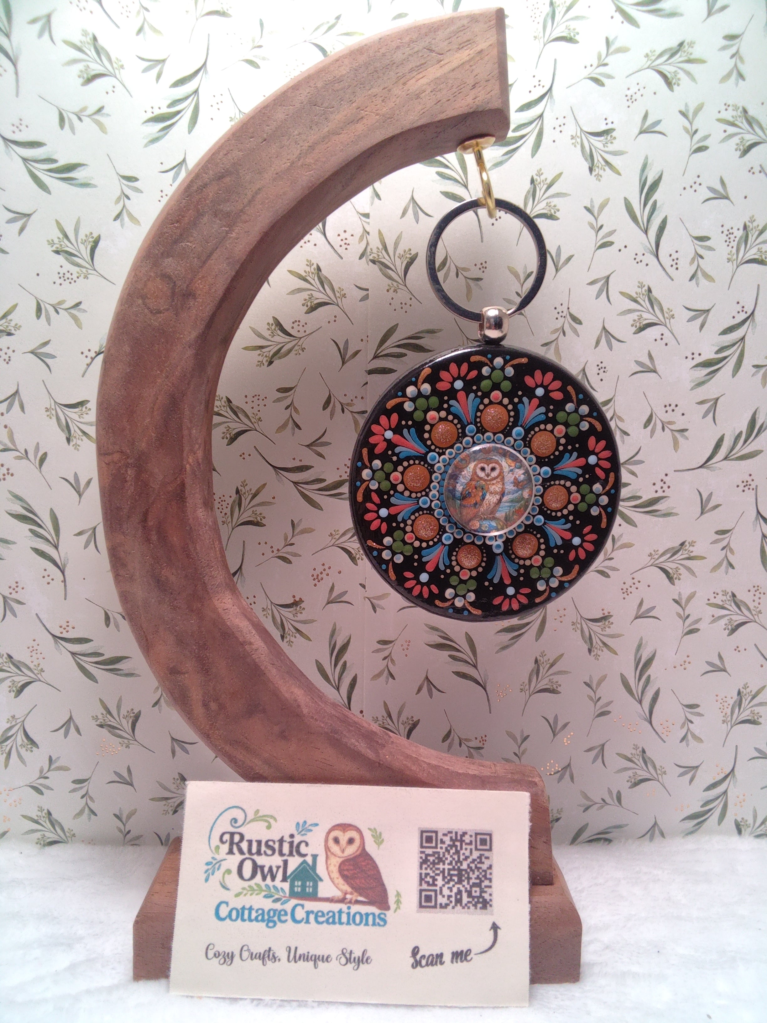 Hand painted Purse/Tote Pendant