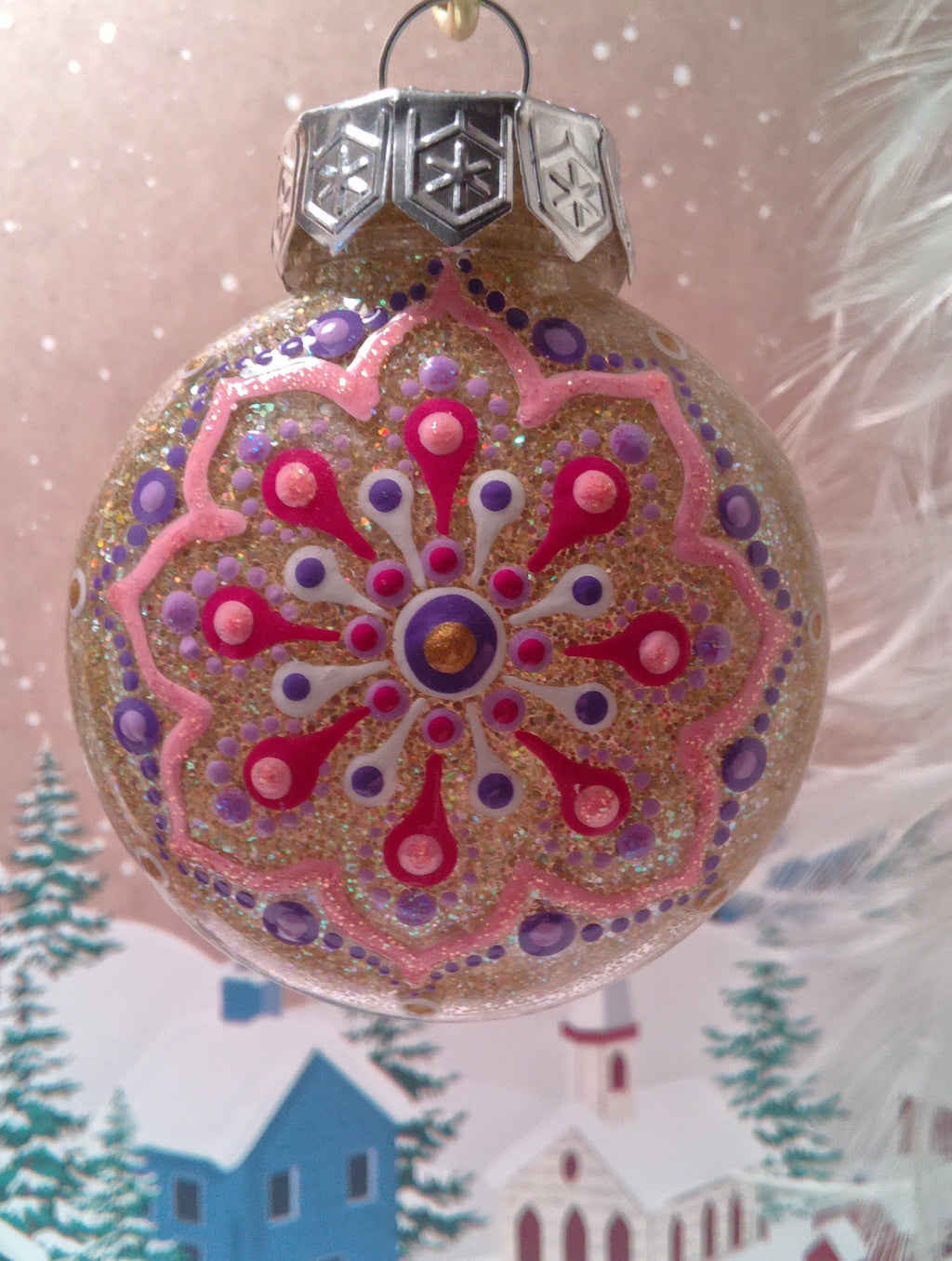 Small Dot Art Ornament