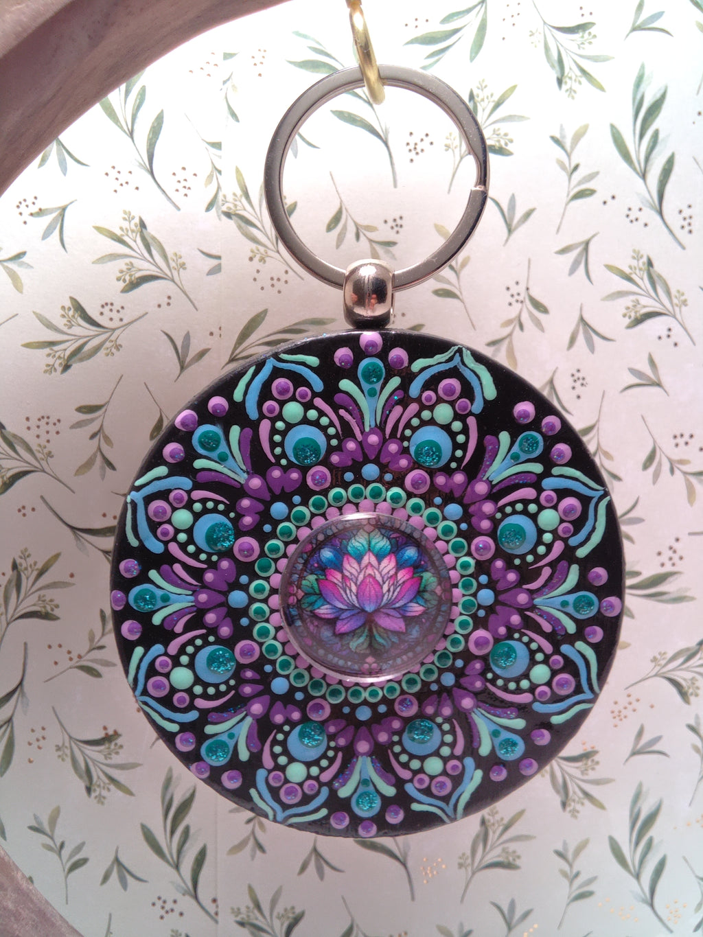 Hand painted Purse/Tote Pendant