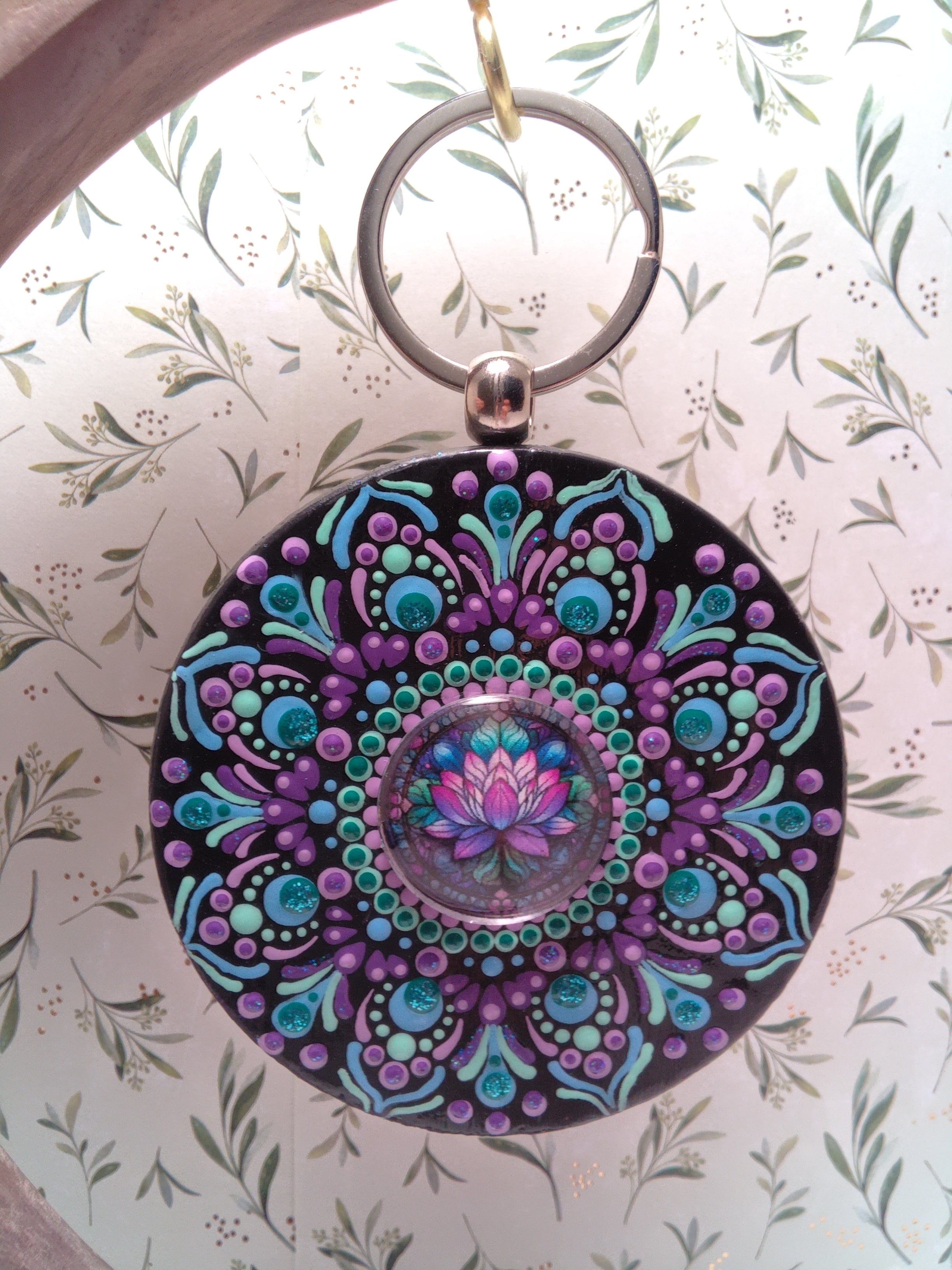 Hand painted Purse/Tote Pendant