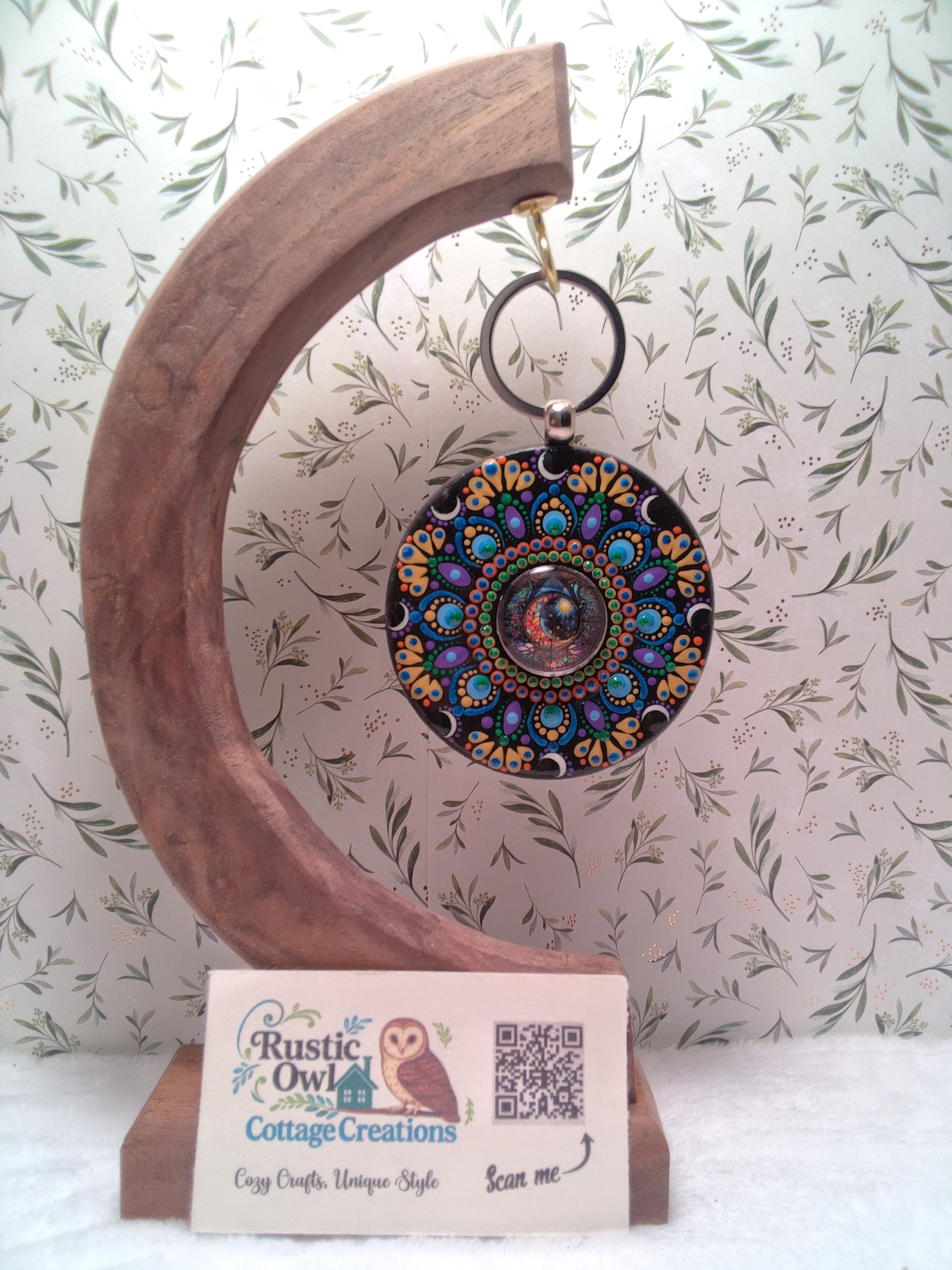 Hand painted Purse/Tote Pendant