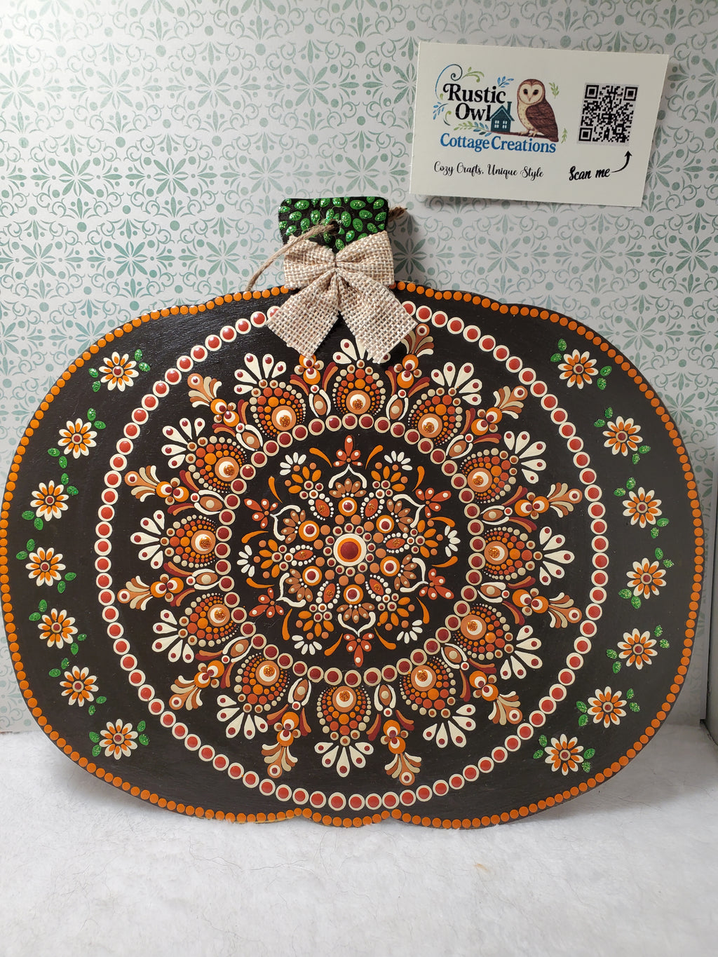 Hanging Pumpkin Wood Decor