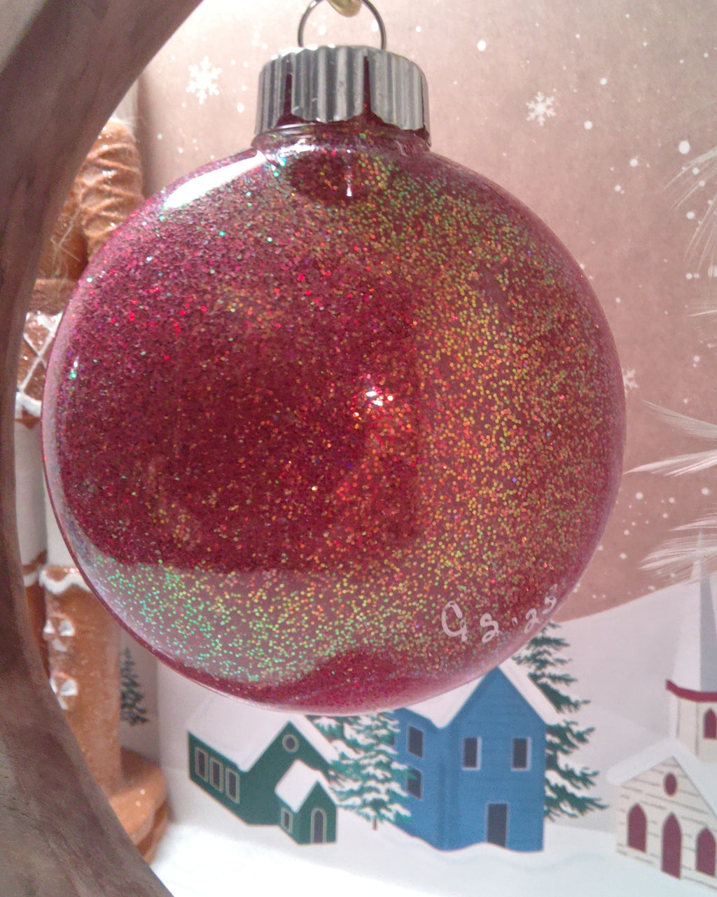 Glitter Mandala Ornament ~ 3"