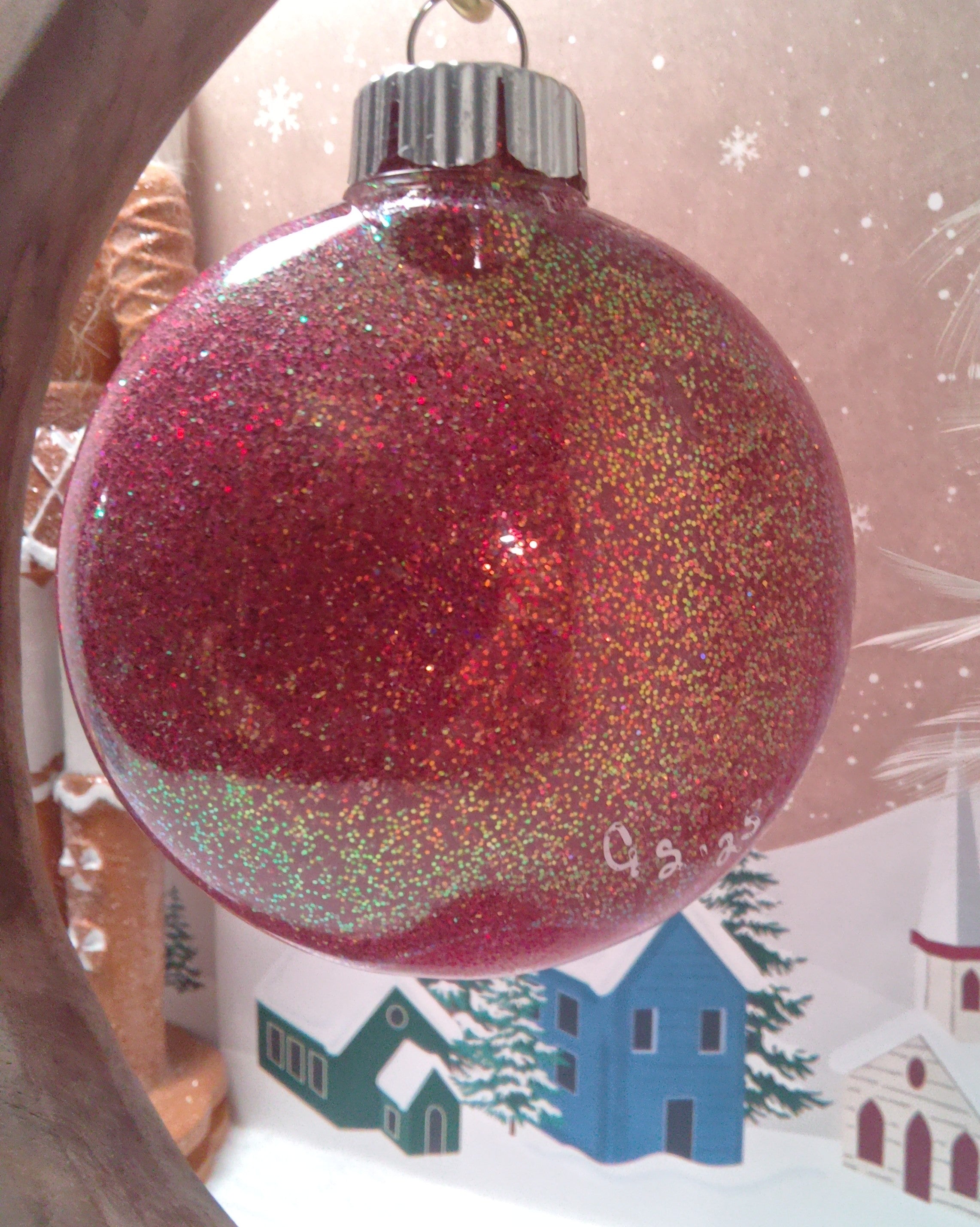 Glitter Mandala Ornament ~ 3"