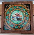 Highland Cow Mandala w frame