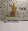 Spring Decor ~ Hand Painted Dot Art Bunny