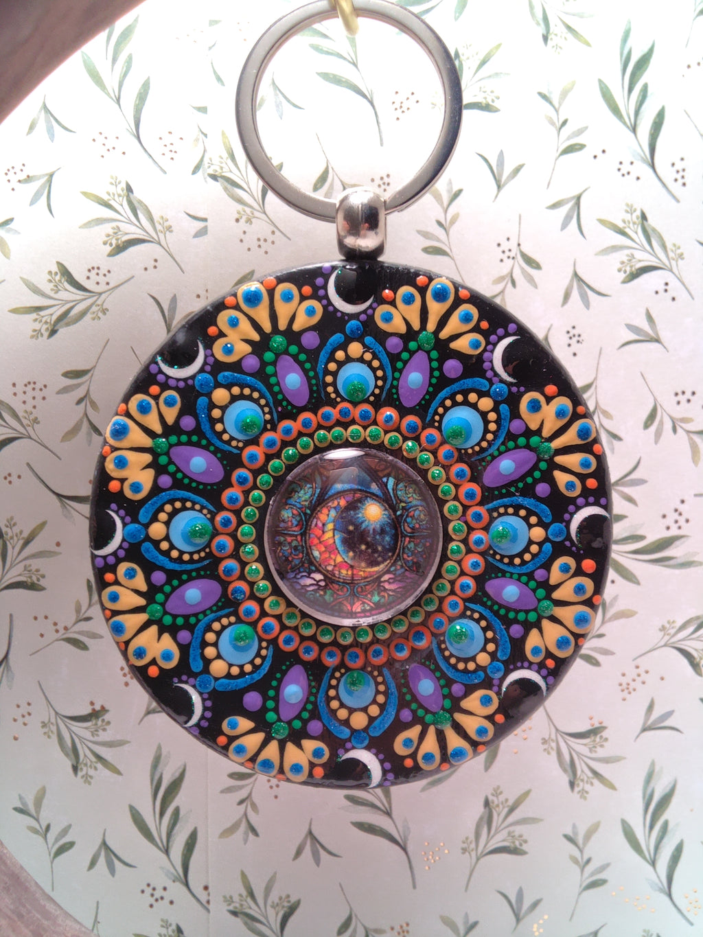 Hand painted Purse/Tote Pendant