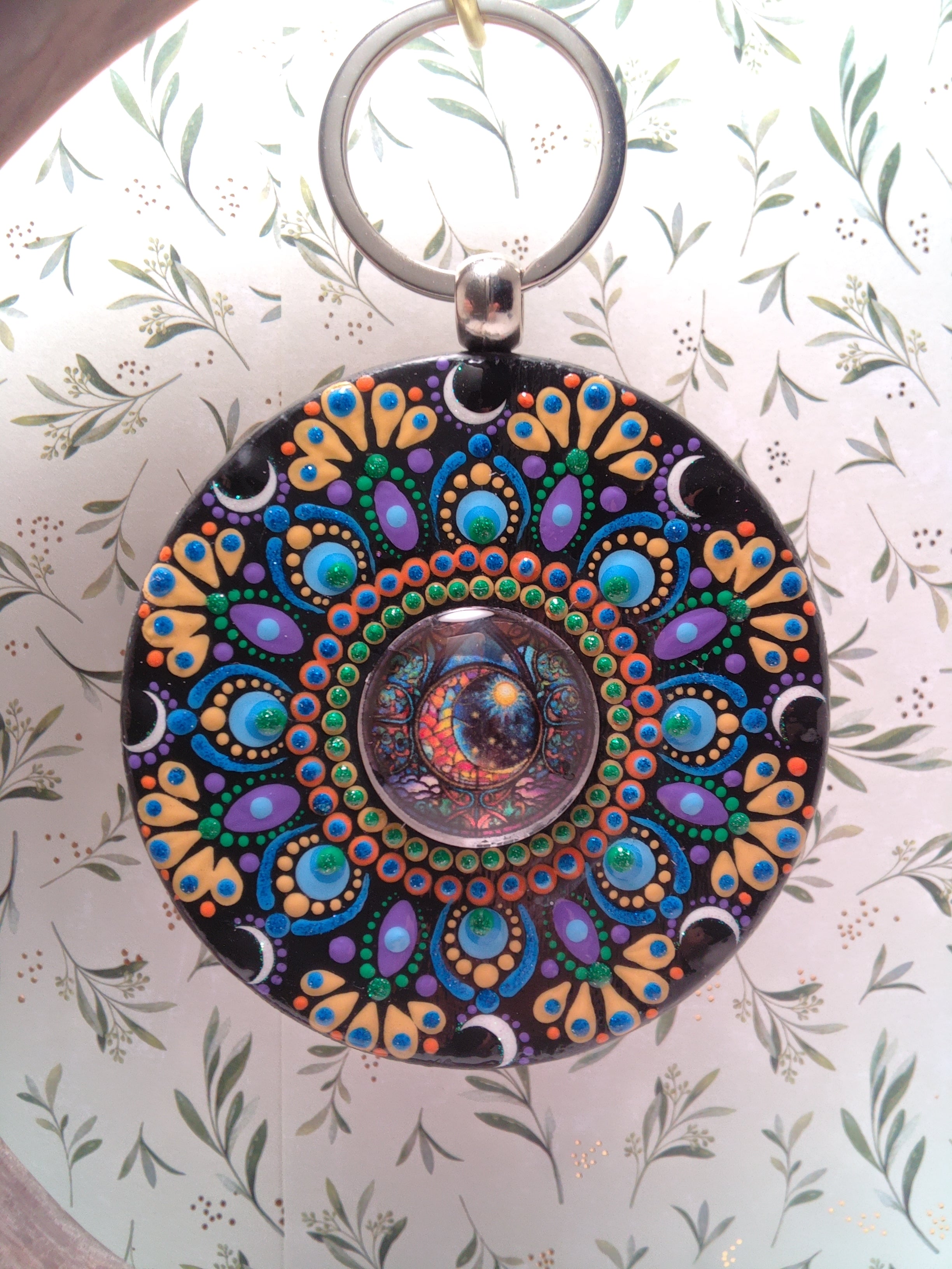 Hand painted Purse/Tote Pendant