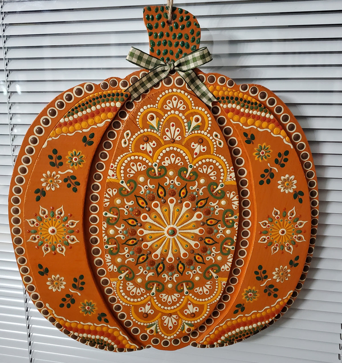 Hanging Pumpkin Wood Decor