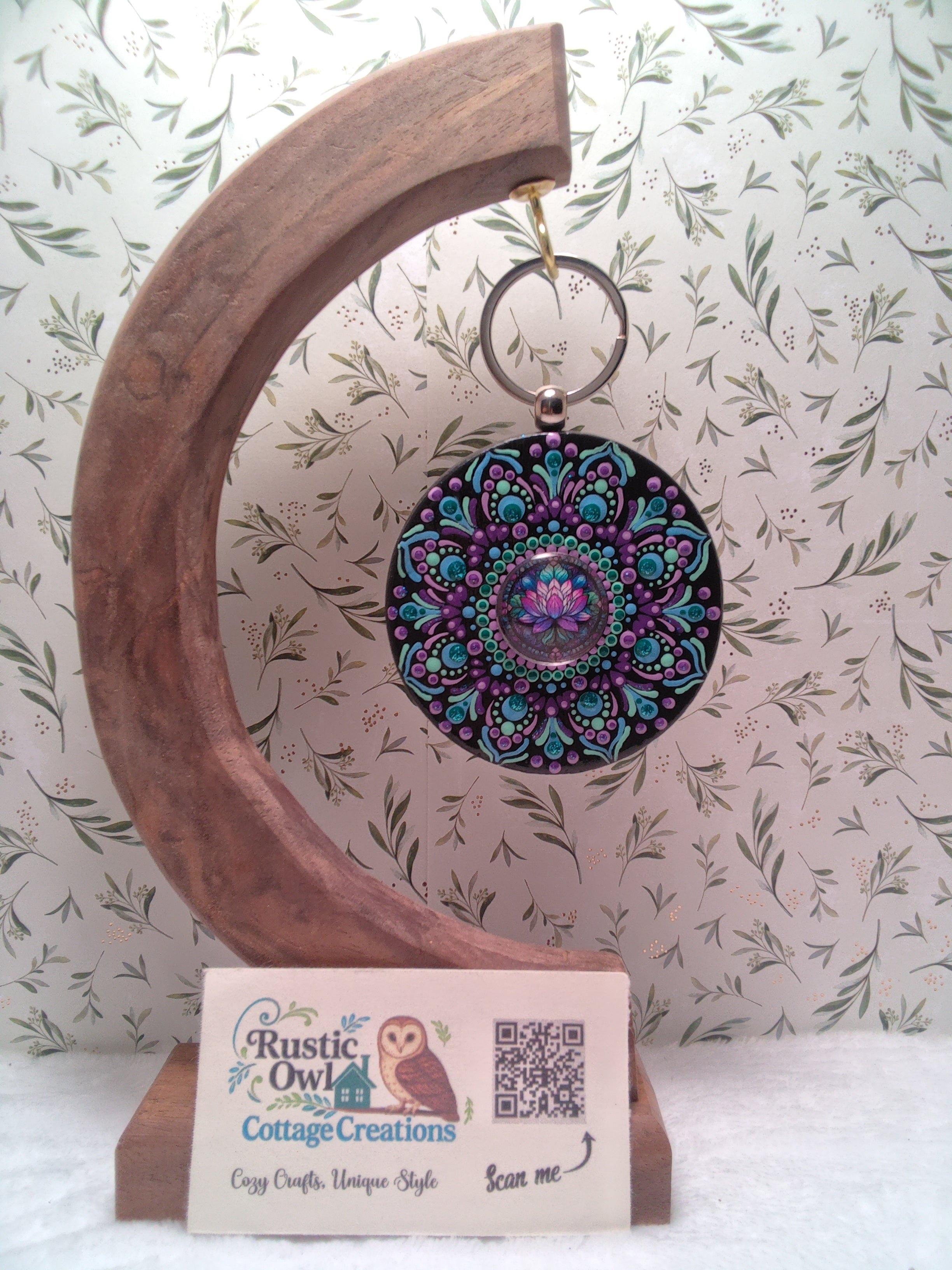 Hand painted Purse/Tote Pendant