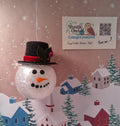 Snowman Hand painted Ornament