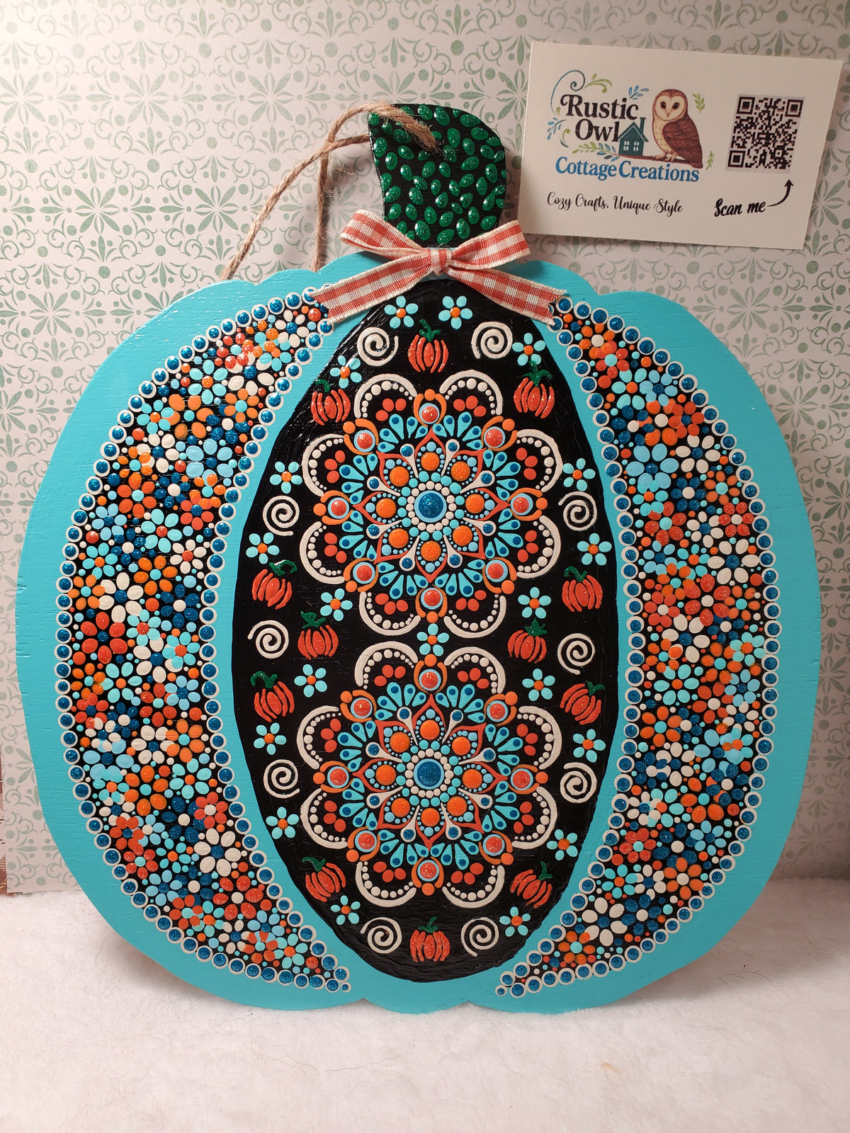 Hanging Pumpkin Wood Decor