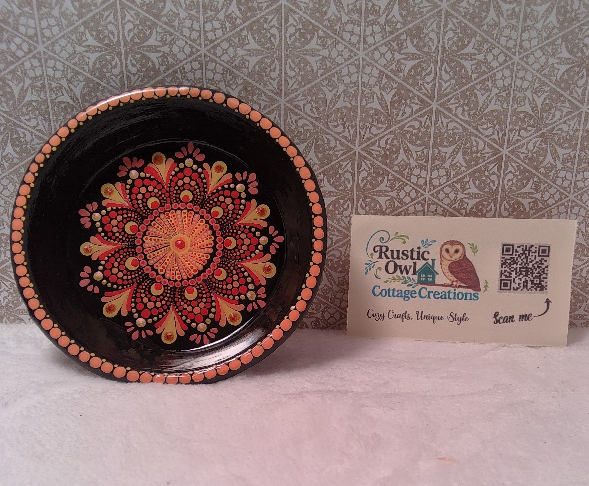 Hand painted Trinket Dish