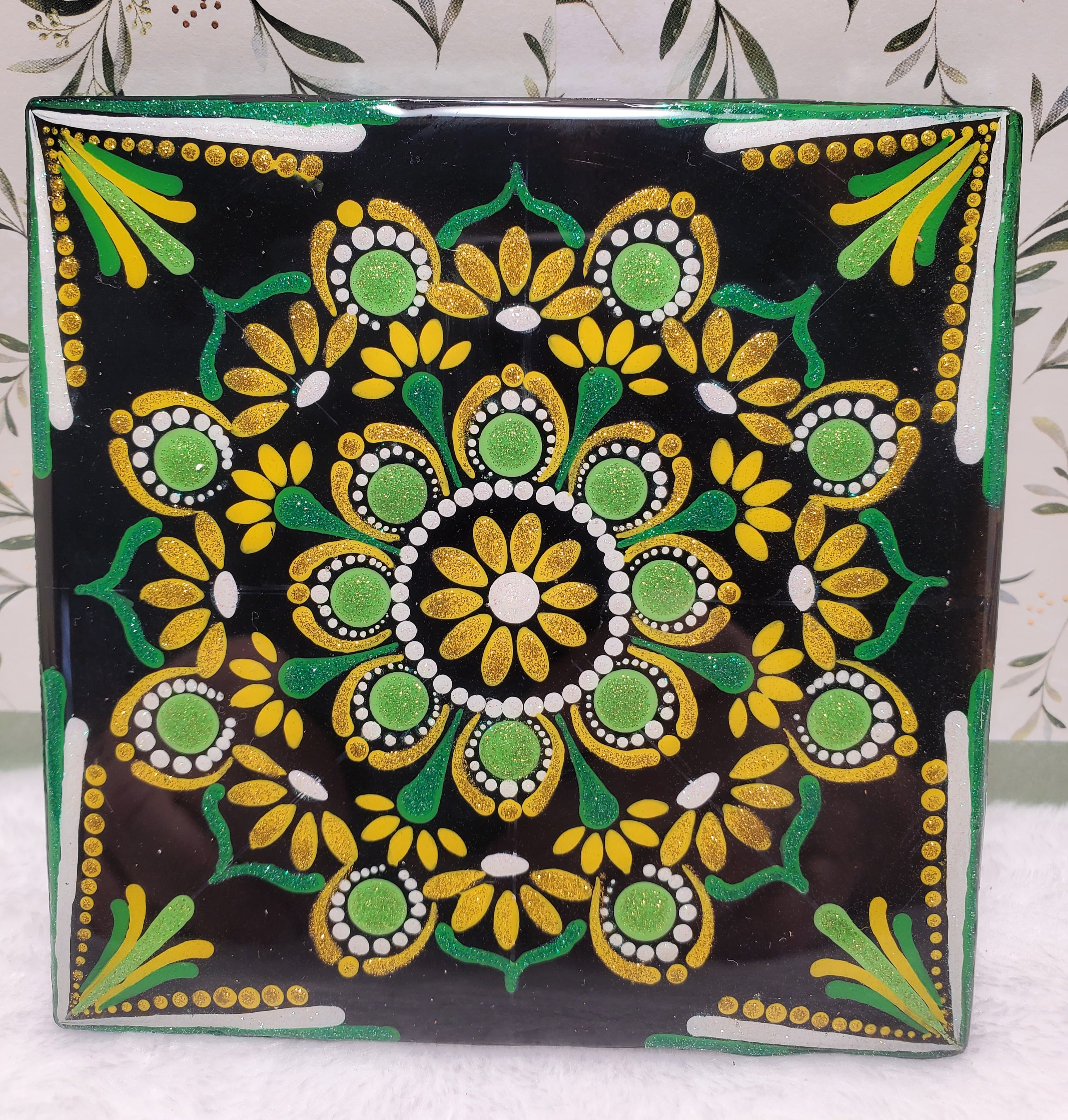 Hand painted Ceramic Coaster