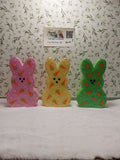 Spring Decor ~ Hand Painted Bunny ~ Carrots