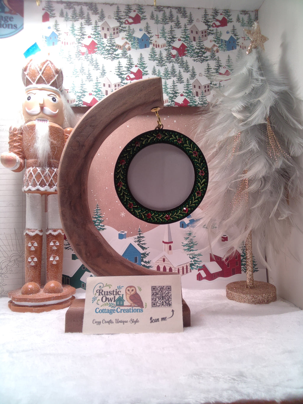 Hand painted Picture Frame Ornament
