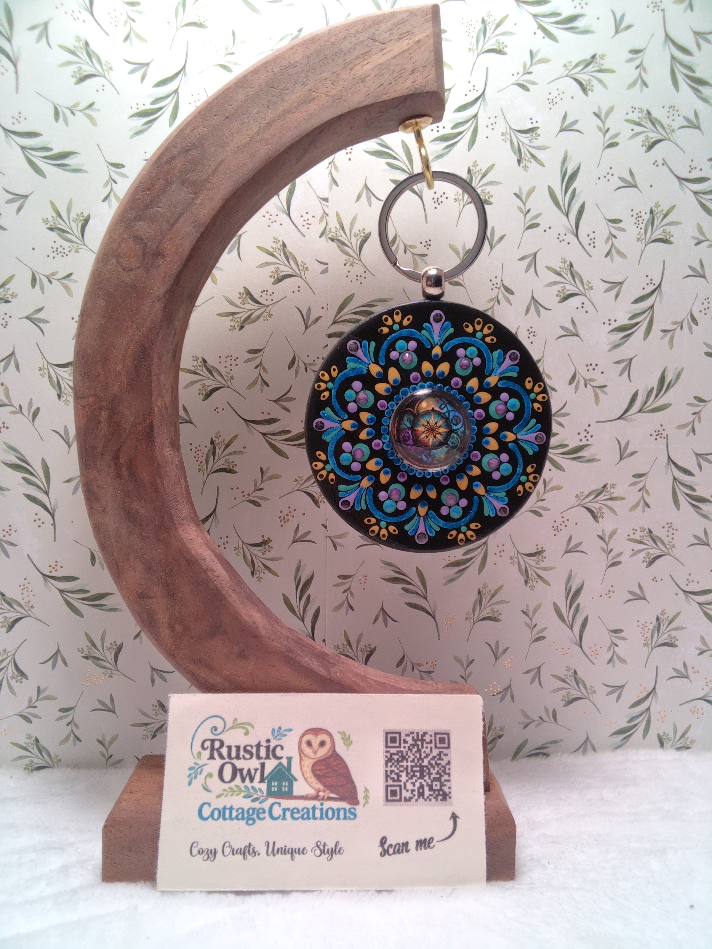 Hand painted Purse/Tote Pendant