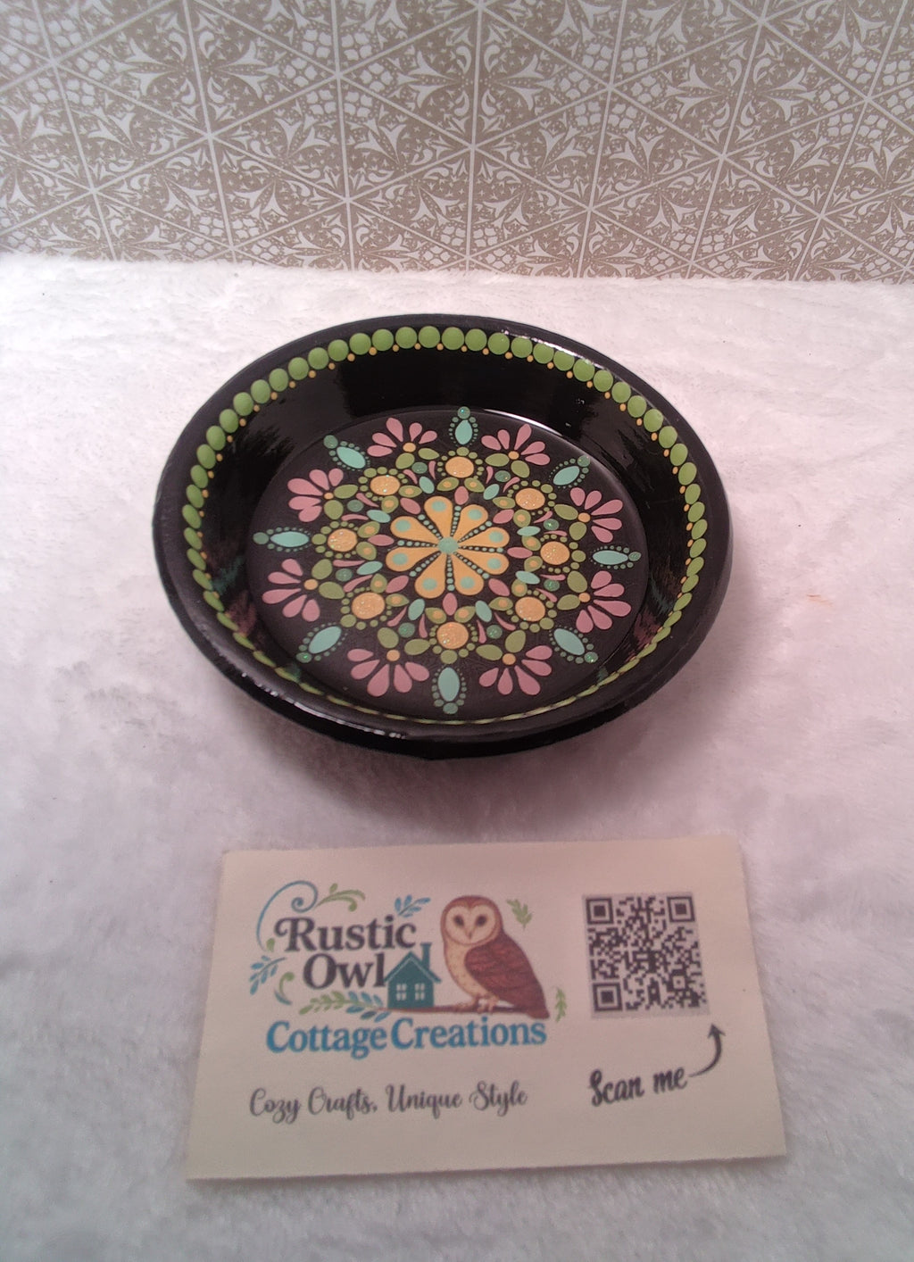 Hand painted Trinket Dish