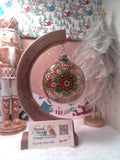 Hand painted Mandala Ornament