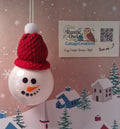 Hand painted Snowman Ornament