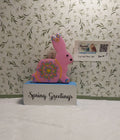Spring Decor ~ Hand Painted Dot Art Bunny