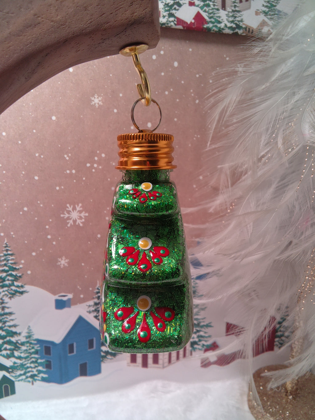 Hand painted Christmas Tree Ornament