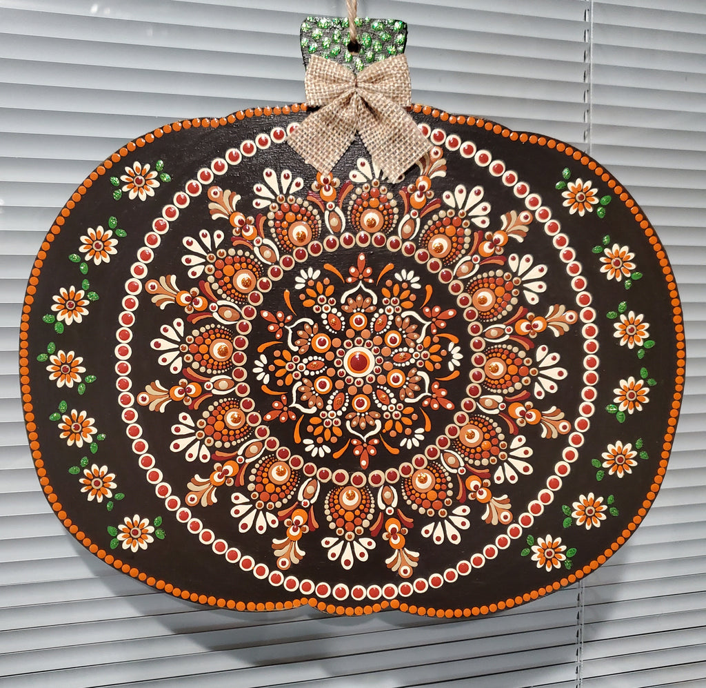 Hanging Pumpkin Wood Decor