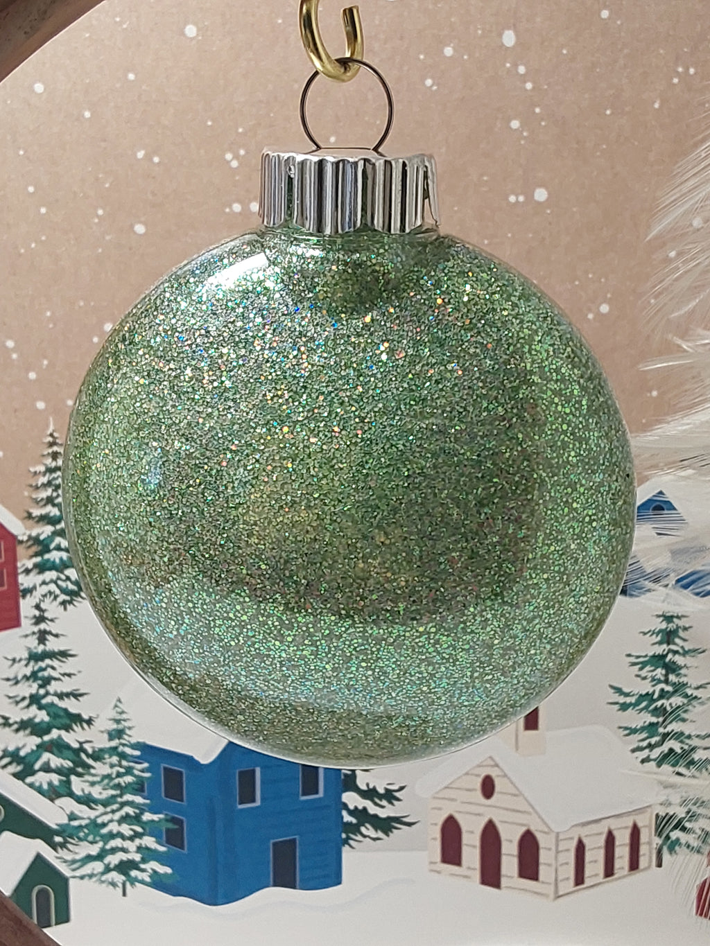 Hand Painted Mandala Ornament  ~ 3"