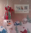 Hand painted Snowman Ornament